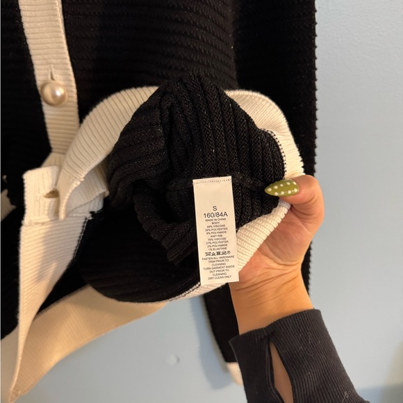 Gorgeous kate spade black and cream cardigan sweater size US S - Picture 5 of 6